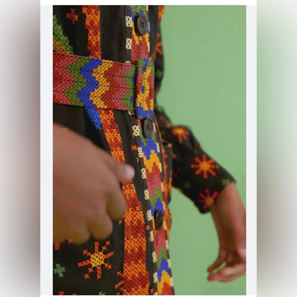 Brand new with tag Farm Rio Linen Blend Dress - Picture 4 of 6